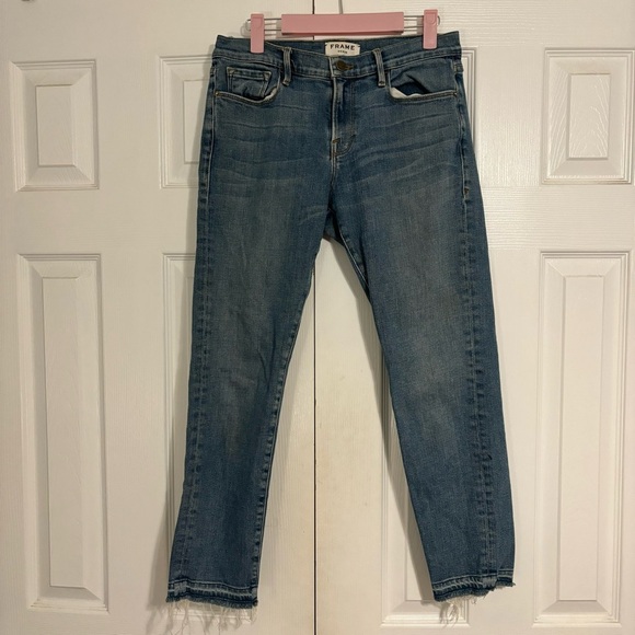 Frame Le Garcon Ankle Slim Jeans - Picture 2 of 11